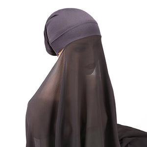 Hijab Instantané Bonnet et Mousseline – vue 27