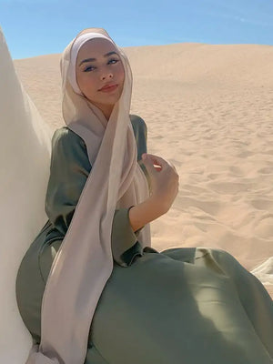 Hijab Mousseline Longue 70 × 180 cm – vue 2