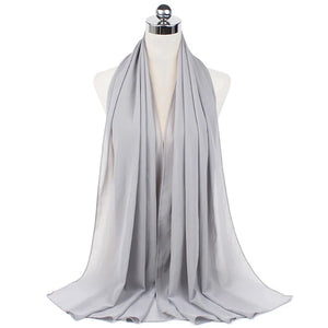 Hijab Mousseline Longue 70 × 180 cm – vue 4