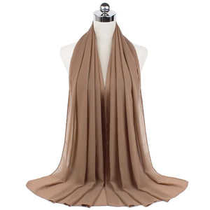 Hijab Mousseline Longue 70 × 180 cm – vue produit 16 – Maison Layina