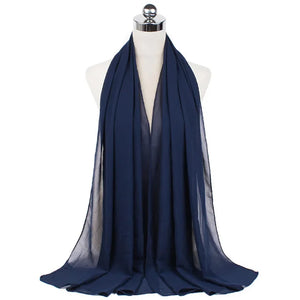 Hijab Mousseline Longue 70 × 180 cm – vue produit 20 – Maison Layina