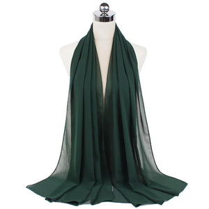 Hijab Mousseline Longue 70 × 180 cm – vue produit 23 – Maison Layina