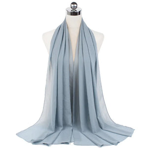 Hijab Mousseline Longue 70 × 180 cm – vue produit 28 – Maison Layina
