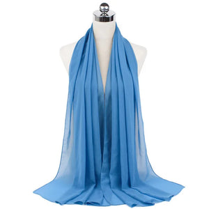 Hijab Mousseline Longue 70 × 180 cm – vue produit 30 – Maison Layina