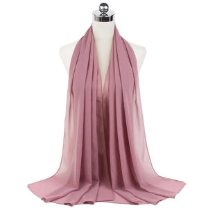 Hijab Mousseline Longue 70 × 180 cm – vue produit 34 – Maison Layina