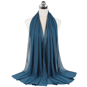 Hijab Mousseline Longue 70 × 180 cm – vue produit 46 – Maison Layina