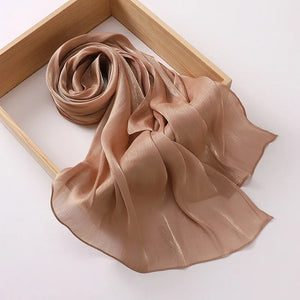 Hijab Mousseline Premium Uni Pour Femme – vue 5