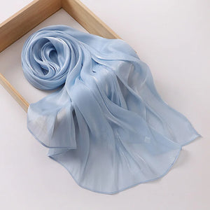 Hijab Mousseline Premium Uni Pour Femme – vue 12