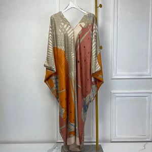 Robe de Soirée Koweïtienne Imprimée – détail et finitions – Maison Layina