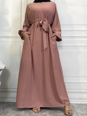 Robe Marocaine Style Simple – détail de la coupe