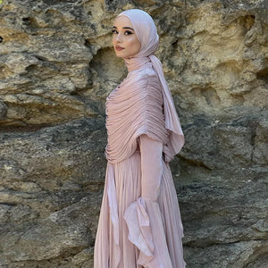 Robe Plissée Fête Islamique – détail de la coupe