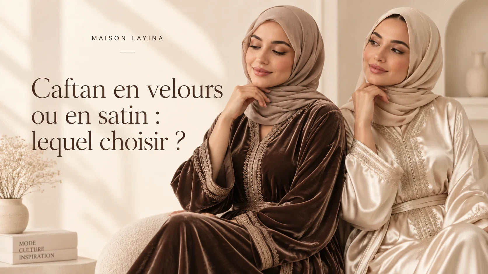 Caftan en velours ou en satin : lequel choisir ?