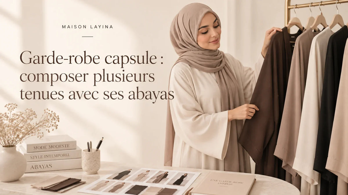 Garde-robe capsule : composer plusieurs tenues avec ses abayas