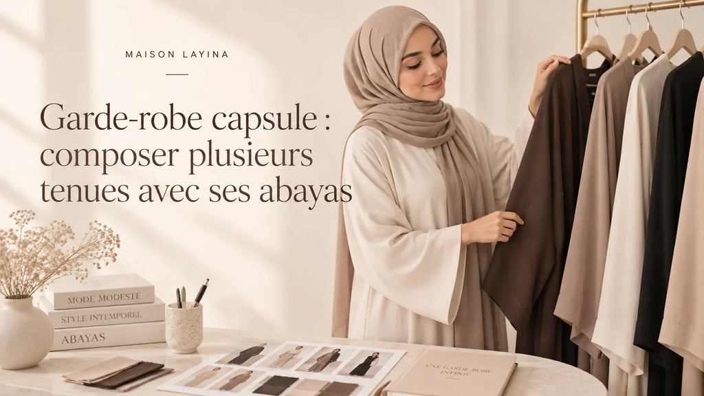 Capsule-Garderobe: Mit Abayas mehrere Outfits zusammenstellen