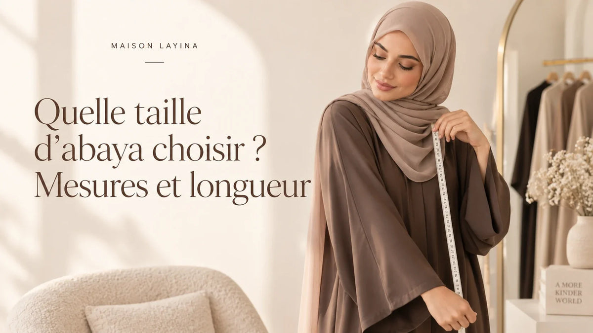Quelle taille d’abaya choisir ? Mesures et longueur