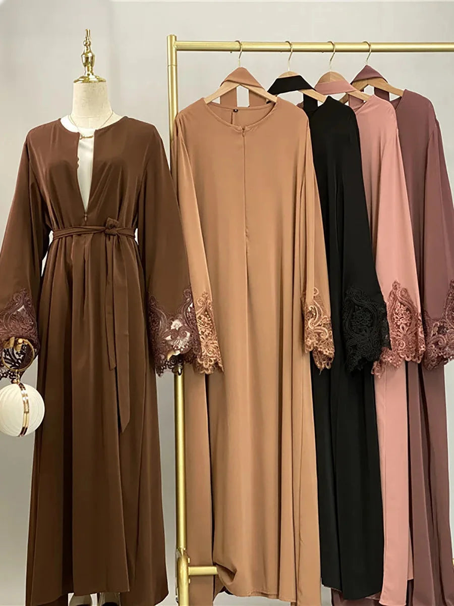 Abaya dentelle luxe kebaya – collection de coloris