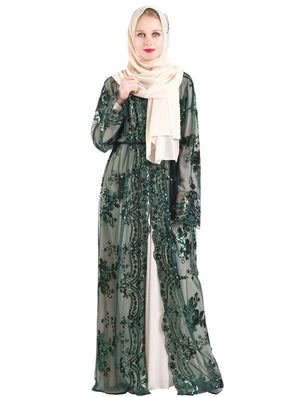 Abaya Ramadan Sequins Polyester – présentation du modèle, vue 11