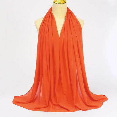 Hijab Mousseline Uni Long Pour Femme – tissu, coupe et finitions – Maison Layina