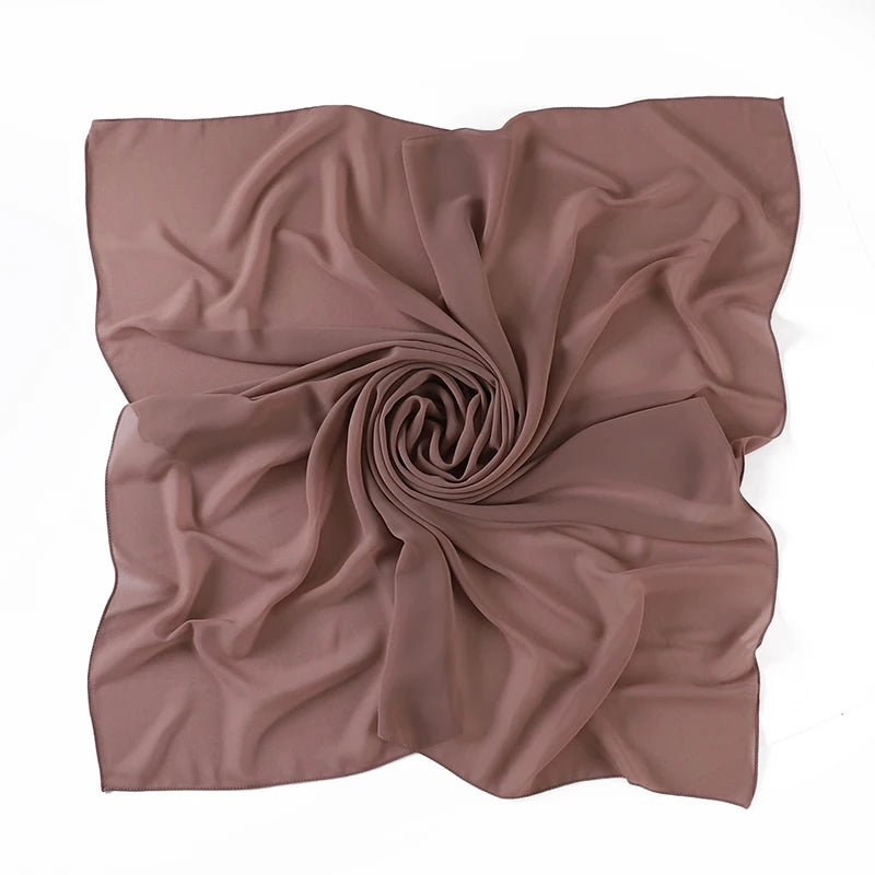 Hijab Carré Mousseline 110 × 110 cm – vue 3