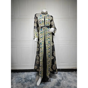 Abaya Aïd Ensemble 2 Pièces Soirée – présentation du modèle, vue 7