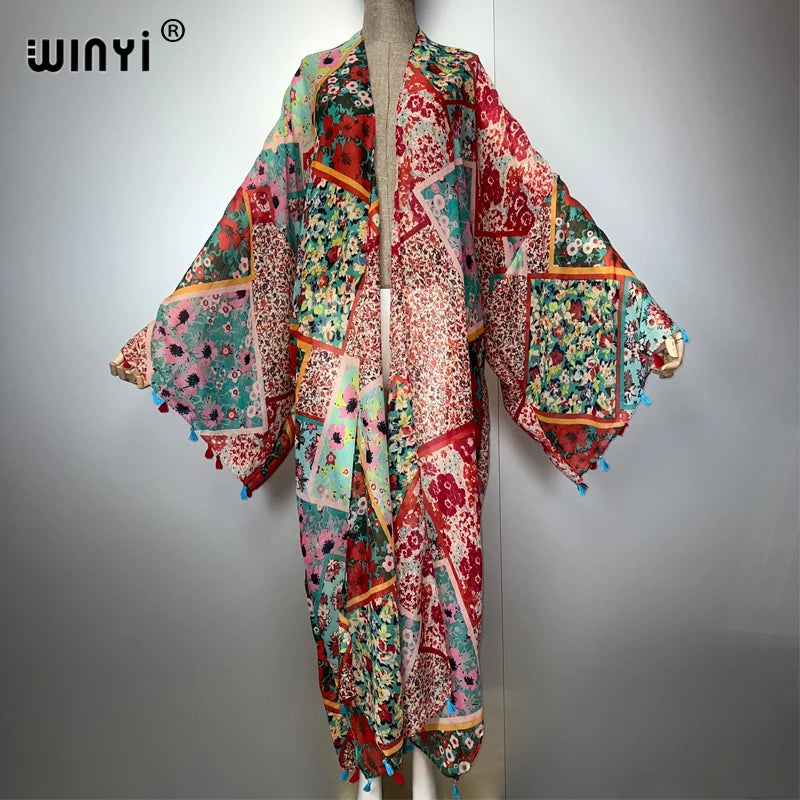 Kimono Bohème Pompons – vue principale