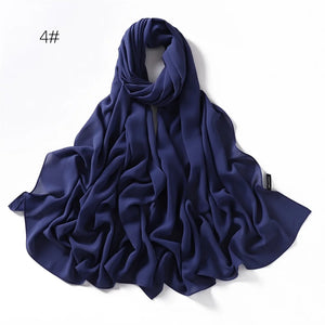 Hijab Mousseline Rétro Pour Femme – présentation du modèle, vue 7