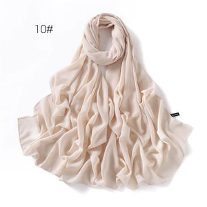 Hijab Mousseline Rétro Pour Femme – présentation du modèle, vue 16