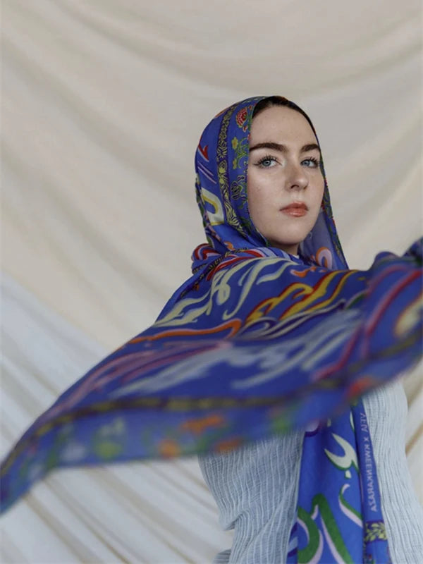 Hijab Léopard Bohème – présentation du modèle, vue 11