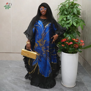 Robe Africaine Djellaba Fête Pour Femme – présentation du modèle, vue 5