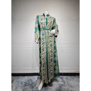 Abaya Aïd Ensemble 2 Pièces Soirée – présentation du modèle, vue 10