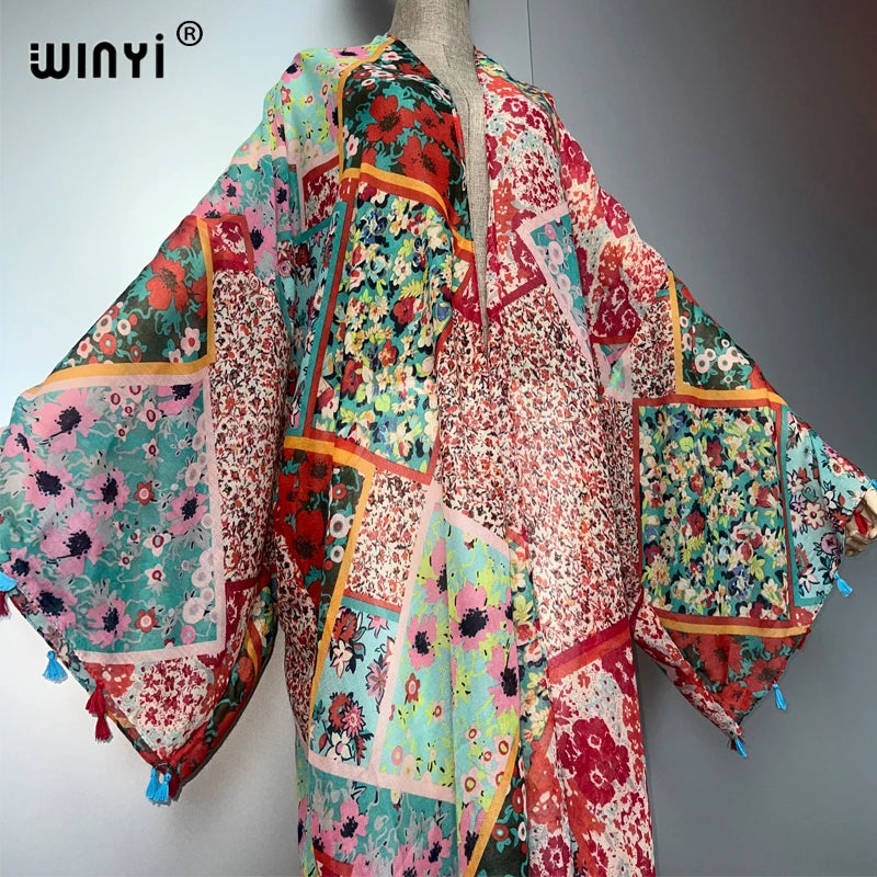 Kimono Bohème Pompons – présentation du modèle, vue 5