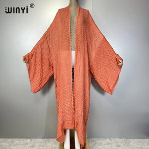 Kimono Caftan Motifs Géométriques – présentation du modèle, vue 4