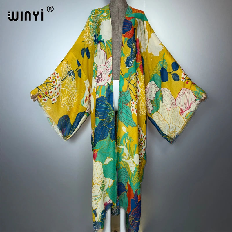 Kimono Boho Imprimé Africain – vue principale