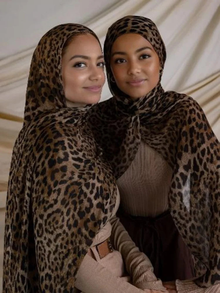 Hijab Léopard Bohème – vue principale