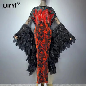 Kaftan Plissé WINYI Pour Femme – présentation du modèle, vue 10