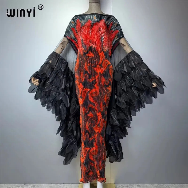 Kaftan Plissé WINYI Pour Femme – présentation du modèle, vue 10