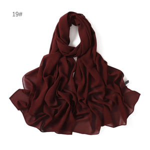 Hijab Mousseline Rétro Pour Femme – présentation du modèle, vue 8