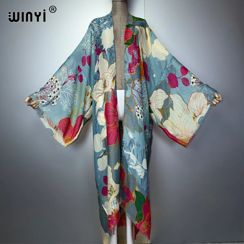 Kimono Boho Imprimé Africain – présentation du modèle, vue 8