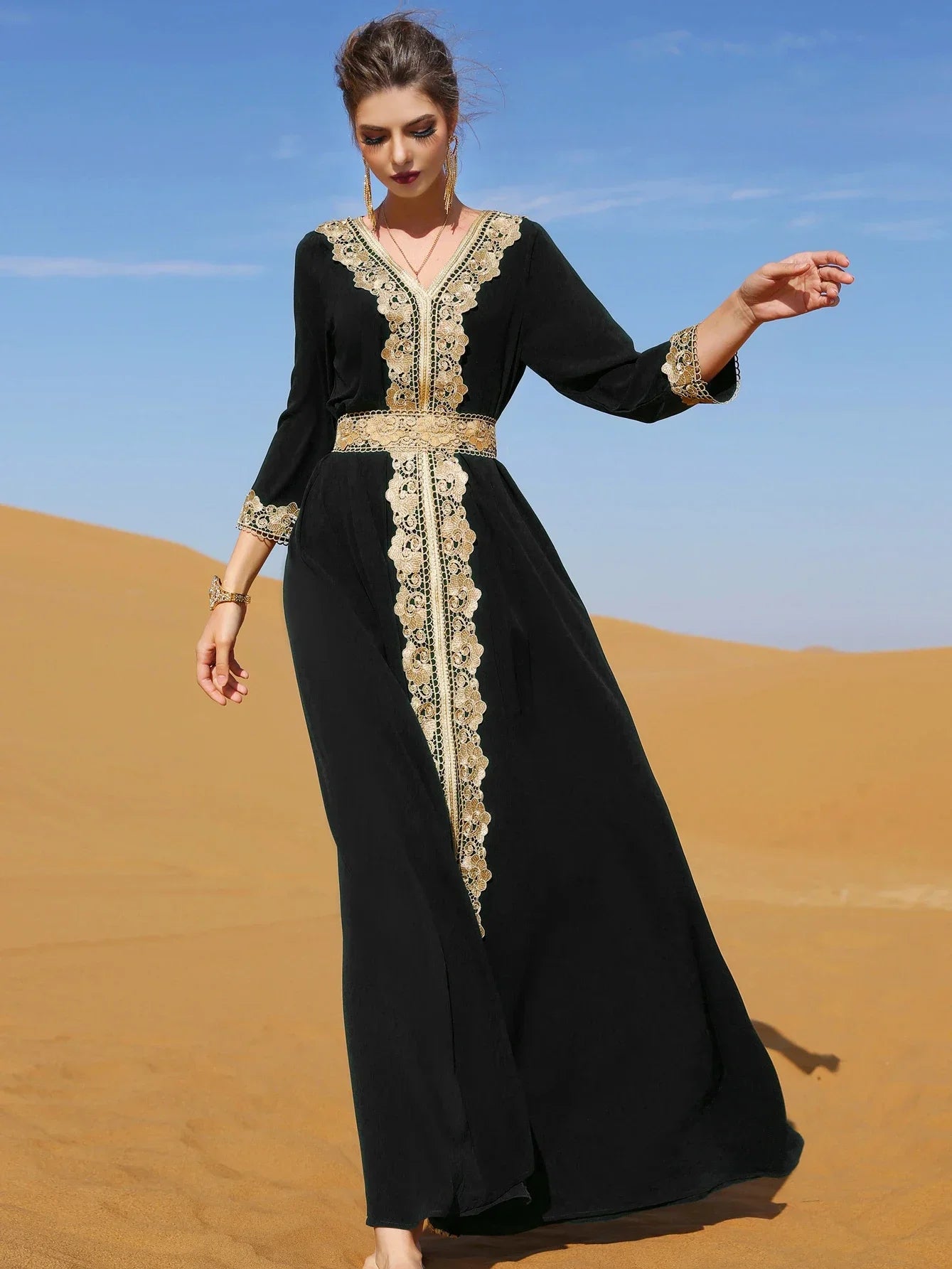 Robe de Soirée Dentelle Pour Femme – vue principale