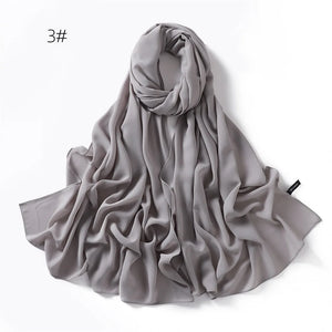 Hijab Mousseline Rétro Pour Femme – présentation du modèle, vue 13