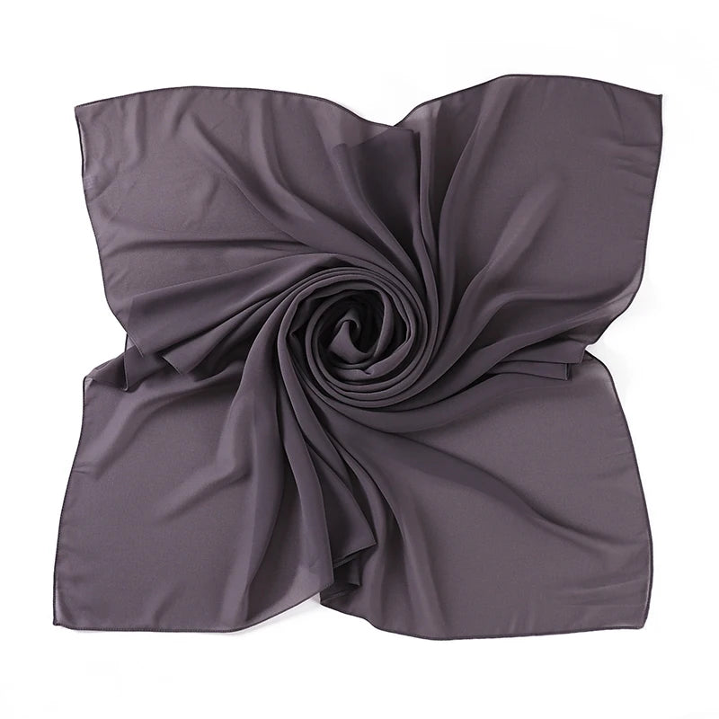 Hijab Carré Mousseline 110 × 110 cm – vue 7