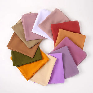 Hijab Mousseline Uni Long Pour Femme – vue 6