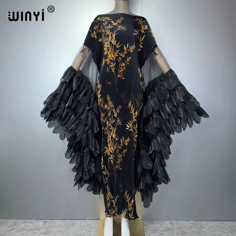 Kaftan Plissé WINYI Pour Femme – présentation du modèle, vue 7