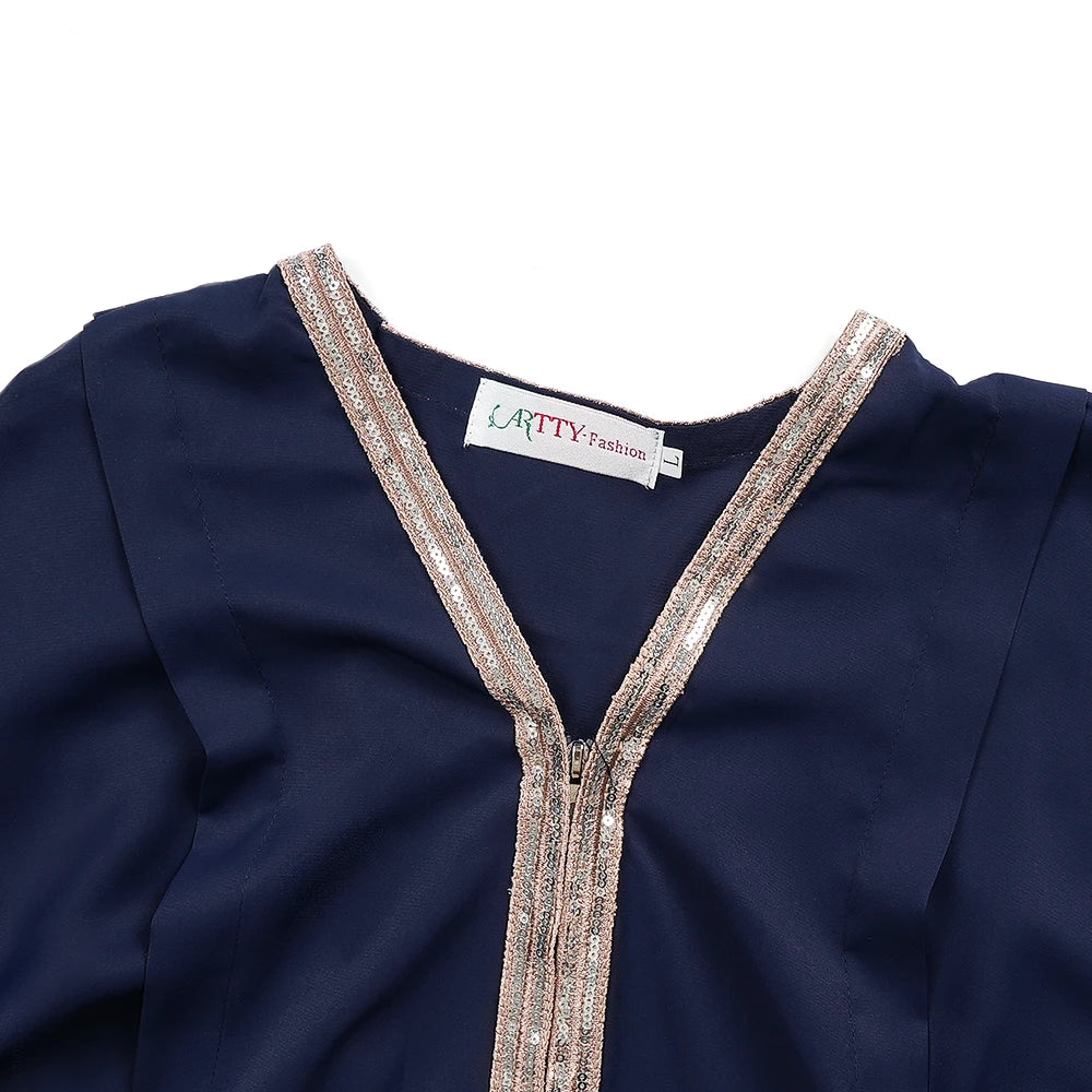 Abaya Luxe Boubou Djellaba – présentation du modèle, vue 4