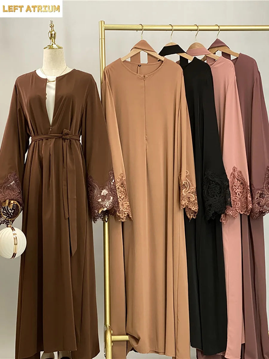 Abaya Dentelle Luxe Kebaya – présentation du modèle, vue 6