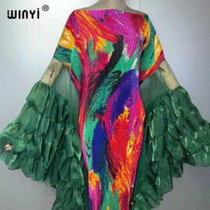 Kaftan Plissé WINYI Pour Femme – présentation du modèle, vue 4