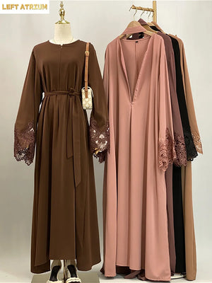 Abaya Dentelle Luxe Kebaya – présentation du modèle, vue 4