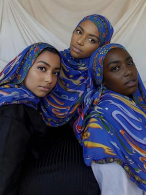 Hijab Léopard Bohème – présentation du modèle, vue 5