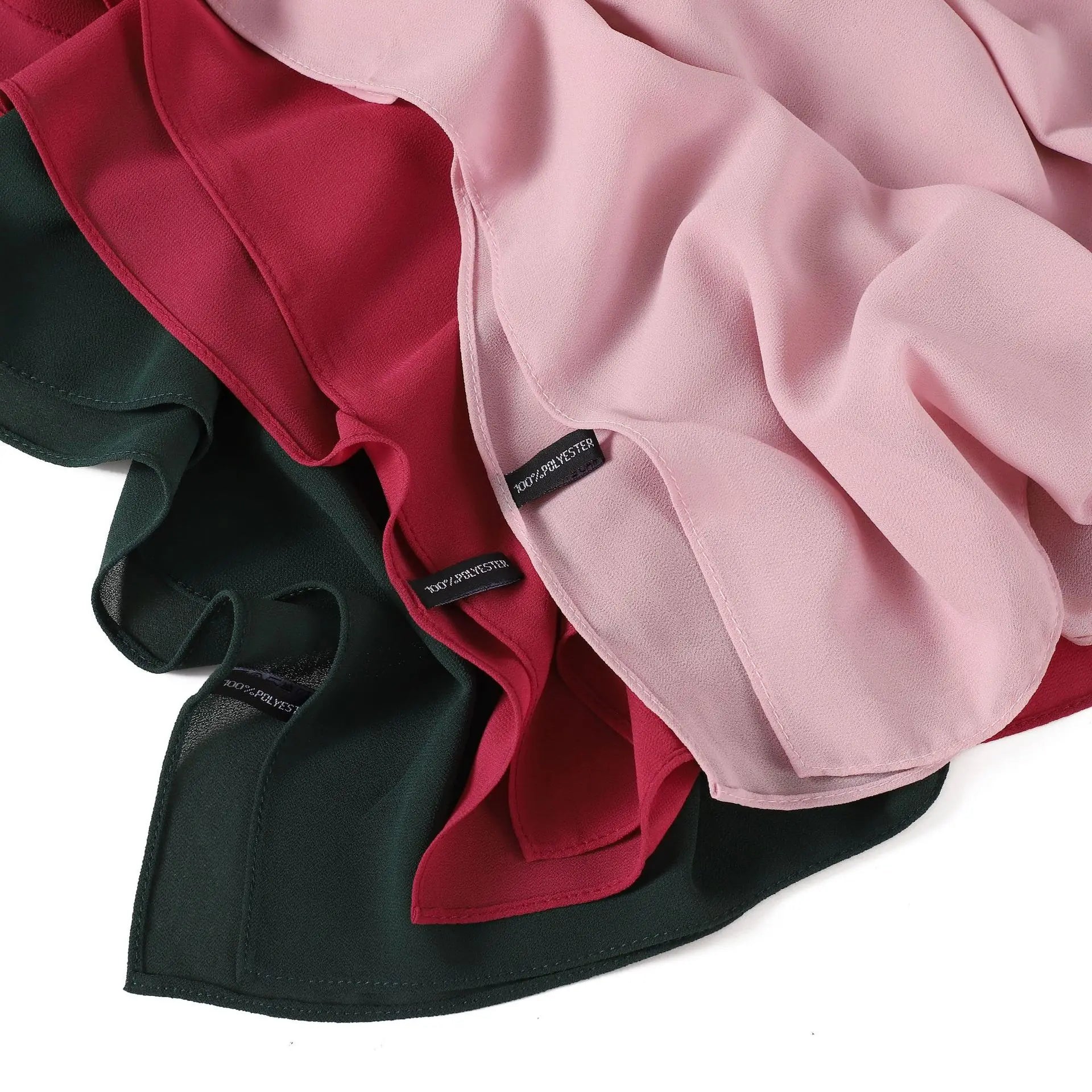 Hijab Mousseline Rétro Pour Femme – détail de la coupe