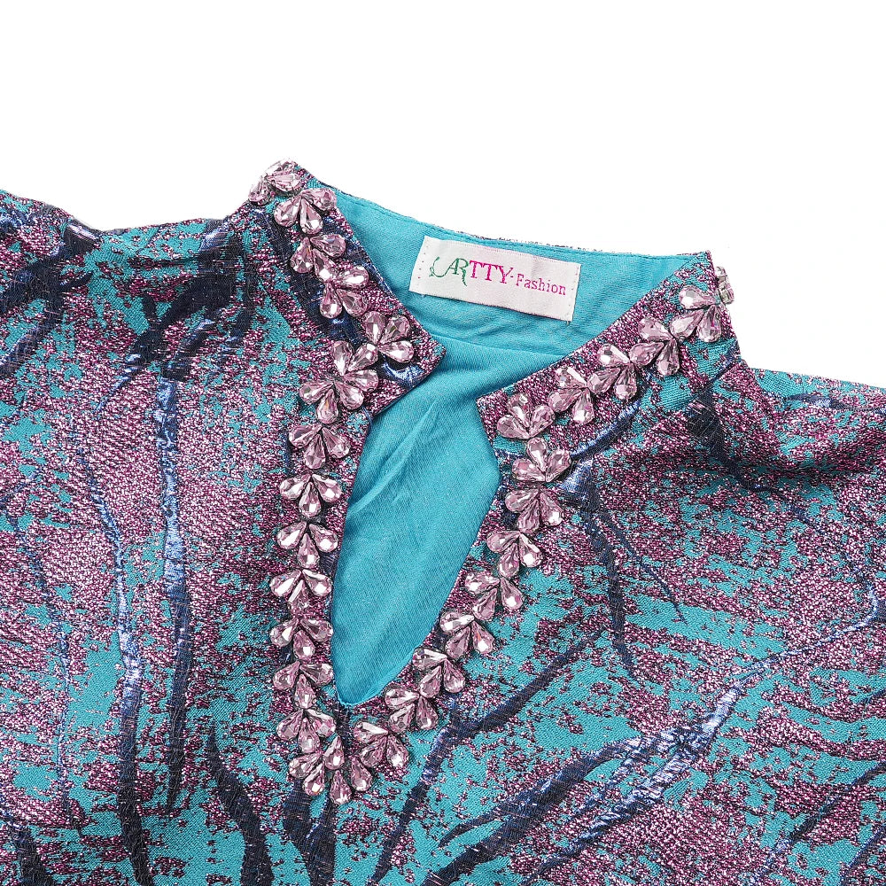 Abaya Brocart Boubou Djellaba – présentation du modèle, vue 4